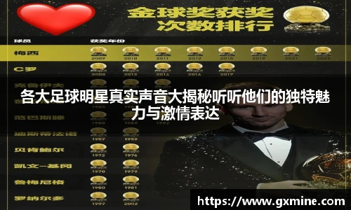 各大足球明星真实声音大揭秘听听他们的独特魅力与激情表达